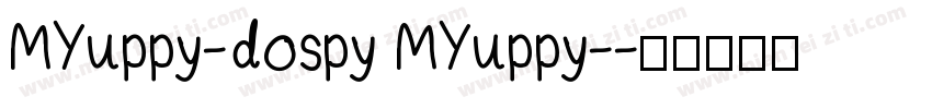 MYuppy-dospy MYuppy-字体转换